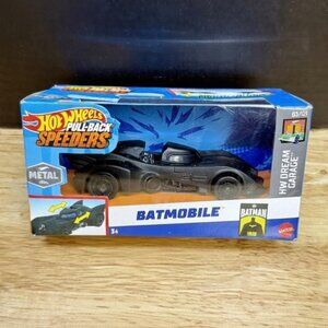 Hot Wheels Pull-Back Speeders Batmobile 1:43 Die-Cast HW Dream Garage New Box